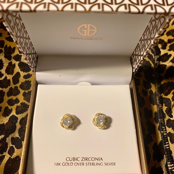 COPY - Ladies 18 Carat Gold Over Cubic Zirconia E… - Picture 2 of 4